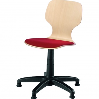 Drehstuhl mit Gaslift, höhenverstellbar 39-52 cm, feststehend, mit Sitzpolster, Drehstuhl mit Gaslift, höhenverstellbar 39-52 cm, feststehend, mit Sitzpolster,